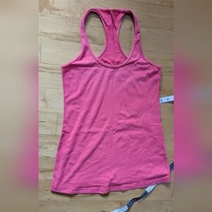 Lululemon racer back tank top dust pink size 6 T5